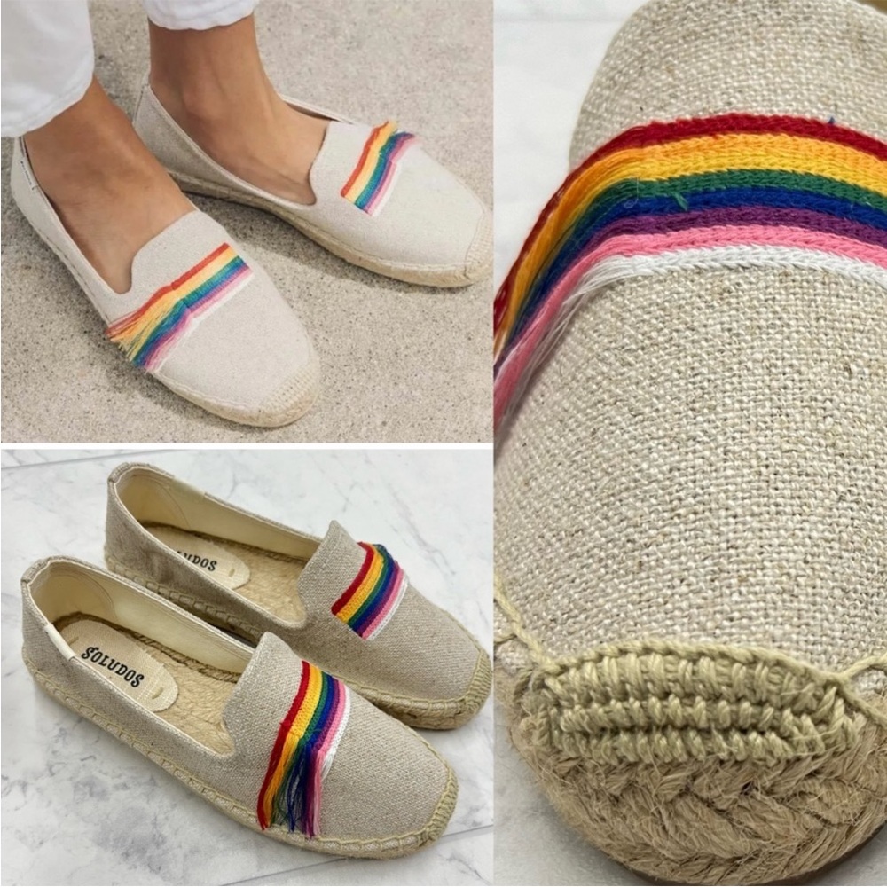 Soludos Pride 🌈 Smoking Slipper Espadrilles Size 5.5